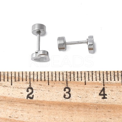 304 Stainless Steel Stud Earrings for Women LS-EJEW-E603-05E-P-1