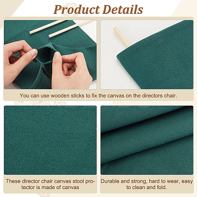 Canvas Cloth Chair Replacement Cover AJEW-WH0502-32B-1
