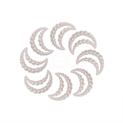 ABS Plastic Imitation Pearl Linking Rings OACR-CJ0001-07-1