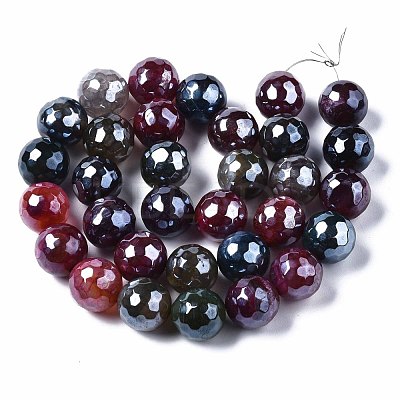 Natural Agate Beads Strands G-Q998-014C-1