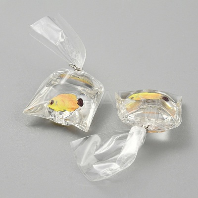 Transparent Resin Big Pendants LS-RESI-TAC0024-01D-1