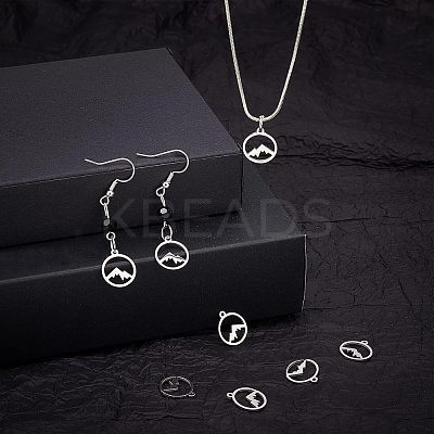 30Pcs 201 Stainless Steel Charms STAS-UN0034-41-1