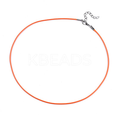 Waxed Cotton Cord Necklace Making MAK-S034-013-1