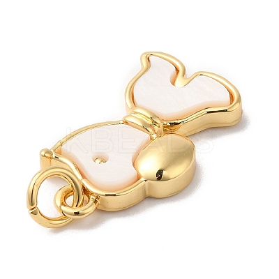 Rack Plating Brass Pendants KK-R144-04G-1