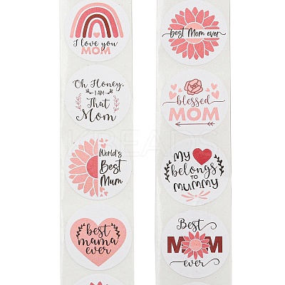 Mother's Day 8 Styles Stickers Roll LS-DIY-H166-02-1