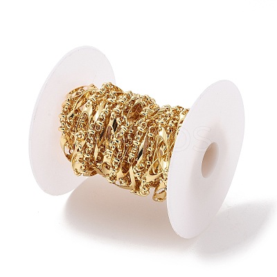 Brass Oval & Knot Link Chains CHC-K013-12G-1
