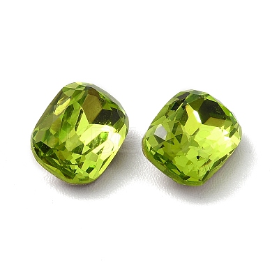 Faceted K9 Glass Rhinestone Cabochons GGLA-R042-01B-1