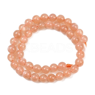 Natural Sunstone Beads Strands G-G342-A01-4.5mm-1