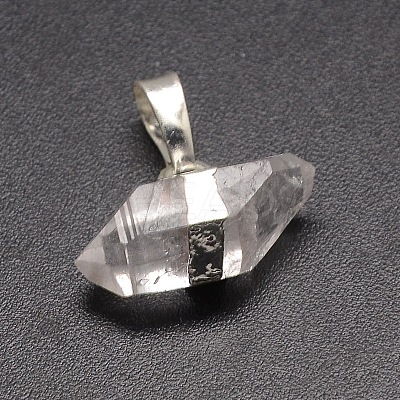 Natural Quartz Crystal Nuggets Pendants G-F157-10B-1