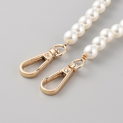 Resin Imitation Pearl Bead Bag Handles DIY-WH0502-17-1