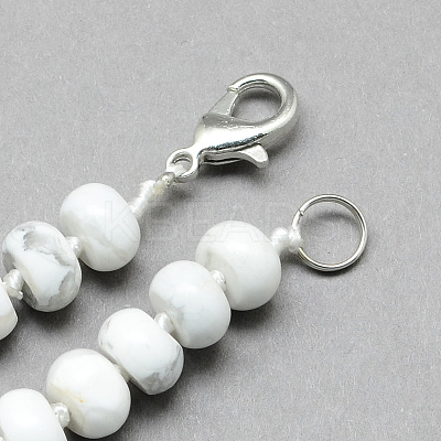 Fashionable Gemstone Beaded Necklaces NJEW-R211-01-1