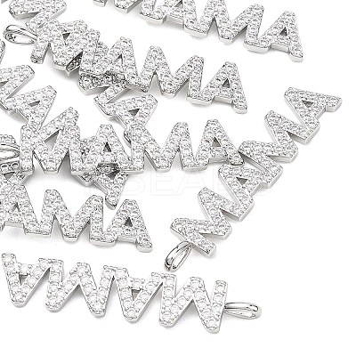 SHEGRACE Mother's Day Brass Micro Pave Clear Cubic Zirconia Pendants XGRQ1U302-382P-1