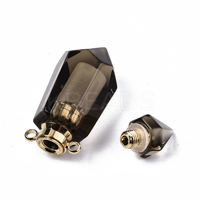 Faceted Natural Smoky Quartz Pendants G-T131-15C-1