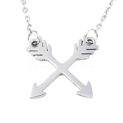 Non-Tarnish 201 Stainless Steel Pendant Necklaces NJEW-S105-JN529-1-1
