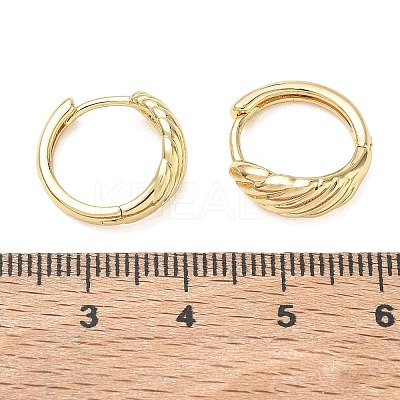 Brass Hoop Earrings KK-CBA30C7-32G-1