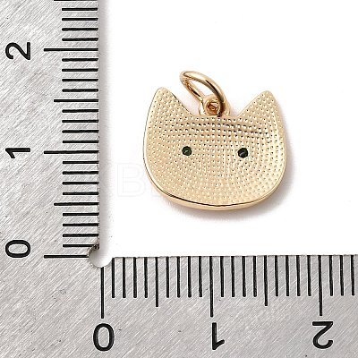 Brass Rhinestone Pendants KK-H253-03G-1