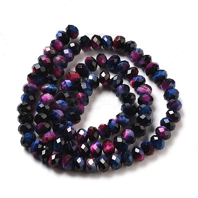 Natural Rainbow Tiger Eye Beads Strands G-NH0002-D02-02-1