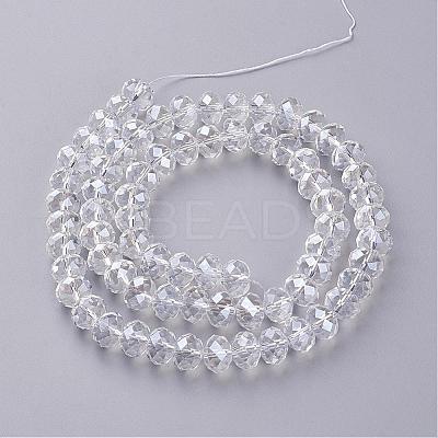 Anti-Tarnish Glass Beads Strands GR12MMY-01L-1