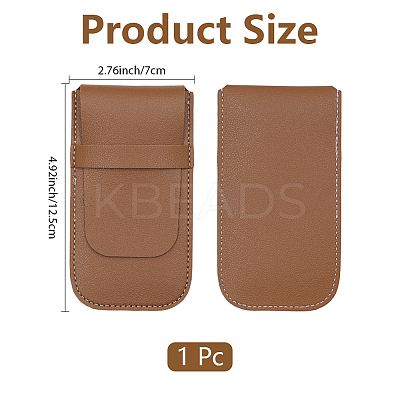 1Pc Rectangle PU Imitation Leather Single Watch Storage Bag DIY-CL0001-11A-1