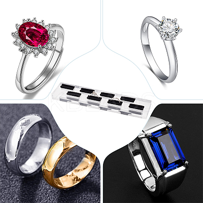 8-Slot Acrylic Finger Ring Display Rack RDIS-WH0002-10-1