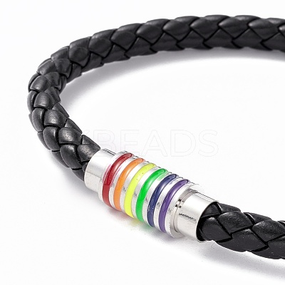 Rainbow Pride Bracelet BJEW-F425-01B-1