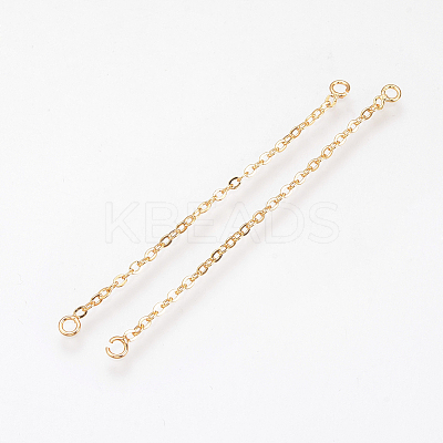 Brass Chain Links connectors X-KK-Q735-165G-1
