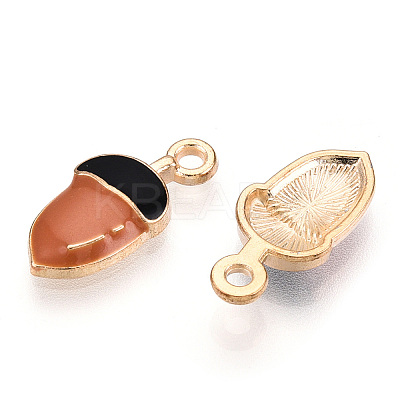 Autumn Theme Alloy Enamel Pendants ENAM-S121-084-1