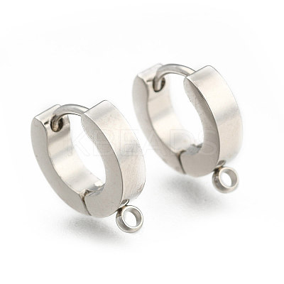 Tarnish Resistant Personalized Unisex 304 Stainless Steel Hoop Earrings LS-EJEW-G120-59P-1
