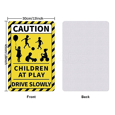 UV Protected & Waterproof Aluminum Warning Signs AJEW-WH0111-D-10-1