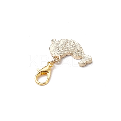 Alloy Enamel Pendant Decorations HJEW-JM03296-1