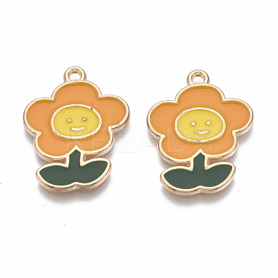 Alloy Enamel Pendants X-PALLOY-T078-05A-1