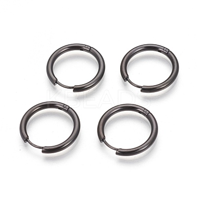 304 Stainless Steel Hoop Earrings EJEW-P177-B-14-1
