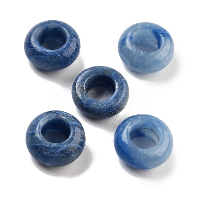 Dyed & Heated Natural Blue Aventurine Beads G-C134-02E-1