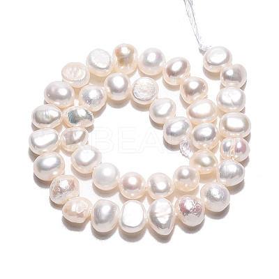 Natural Cultured Freshwater Pearl Beads Strands PEAR-N027-01B-1