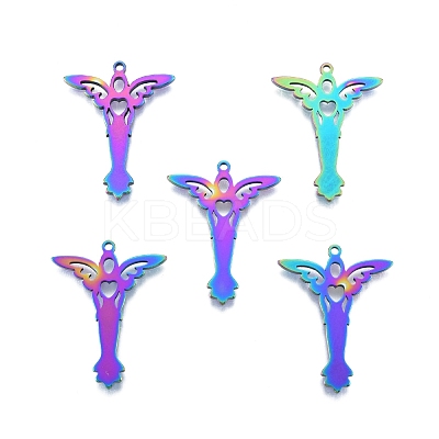 Ion Plating(IP) 201 Stainless Steel Pendant STAS-B027-28MC-1