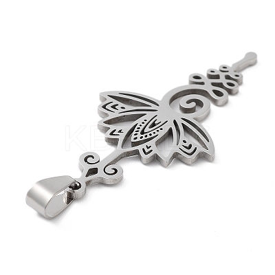 Non-Tarnish 201 Stainless Steel Pendants STAS-A090-04P-1