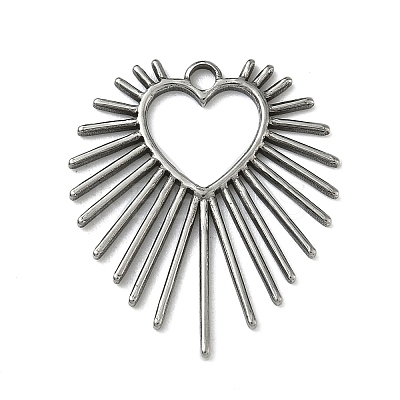 304 Stainless Steel Pendants STAS-P422-06P-1