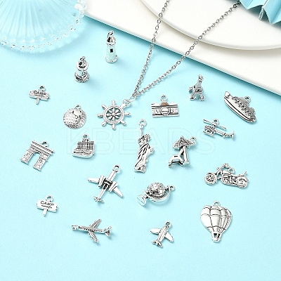 40Pcs 20 Styles Tibetan Style Alloy Pendants FIND-YW0005-28-1