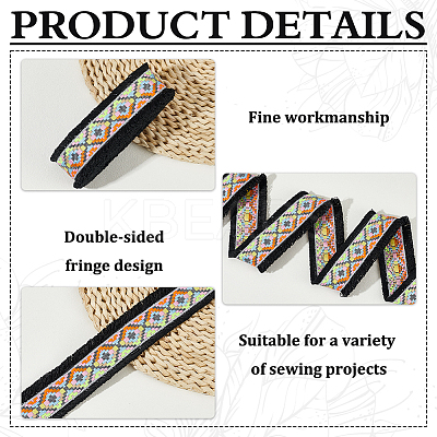 Polyester Jacquard Ribbon OCOR-WH0085-77C-1