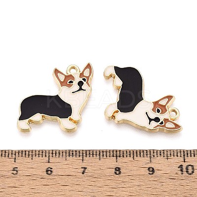 Alloy Enamel Pendants ENAM-N063-03KCG-1
