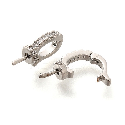 Rack Plating Brass Micro Pave Cubic Zirconia Peg Bails KK-H508-07P-1