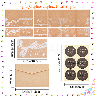 Thanksgiving Day Theme Kraft Paper Gift Card AJEW-WH0041-25-1