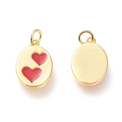 Real 18K Gold Plated Brass Charms KK-L006-030G-1