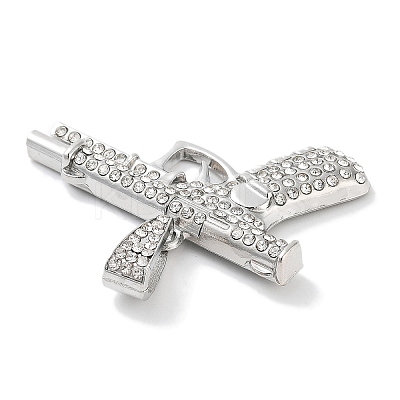 Alloy Rhinestone Pendants ALRI-S001-14A-P-1