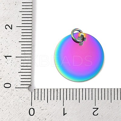 Ion Plating(IP) 304 Stainless Steel Pendants STAS-I311-21RC-1