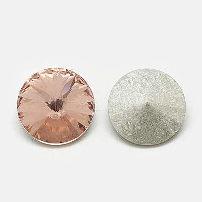 Pointed Back Glass Rhinestone Cabochons RGLA-T086-16mm-08-1