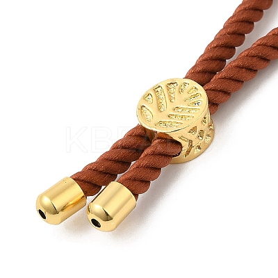 Twisted Nylon Cord Silder Bracelets X-DIY-B066-03G-1