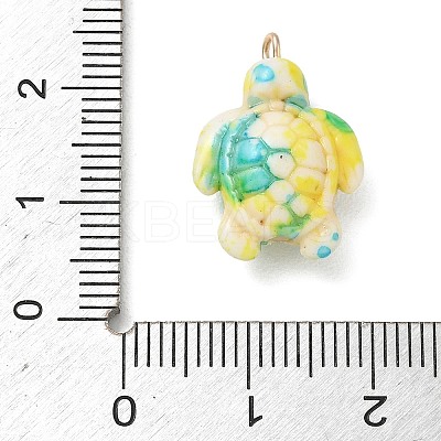 Brass & Resin Pendants RE-CBA9A00-01G-03-1