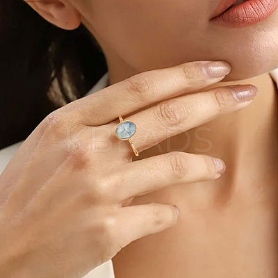 DIY Oval Cuff Ring Kits DIY-UN0008-14G-1