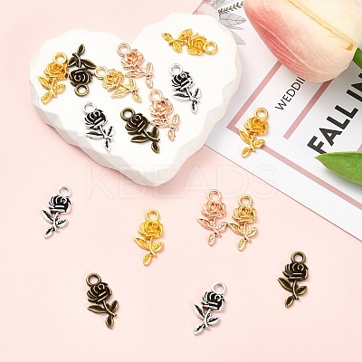 20Pcs 5 Colors Tibetan Style Alloy Pendants FIND-YW0008-50-1